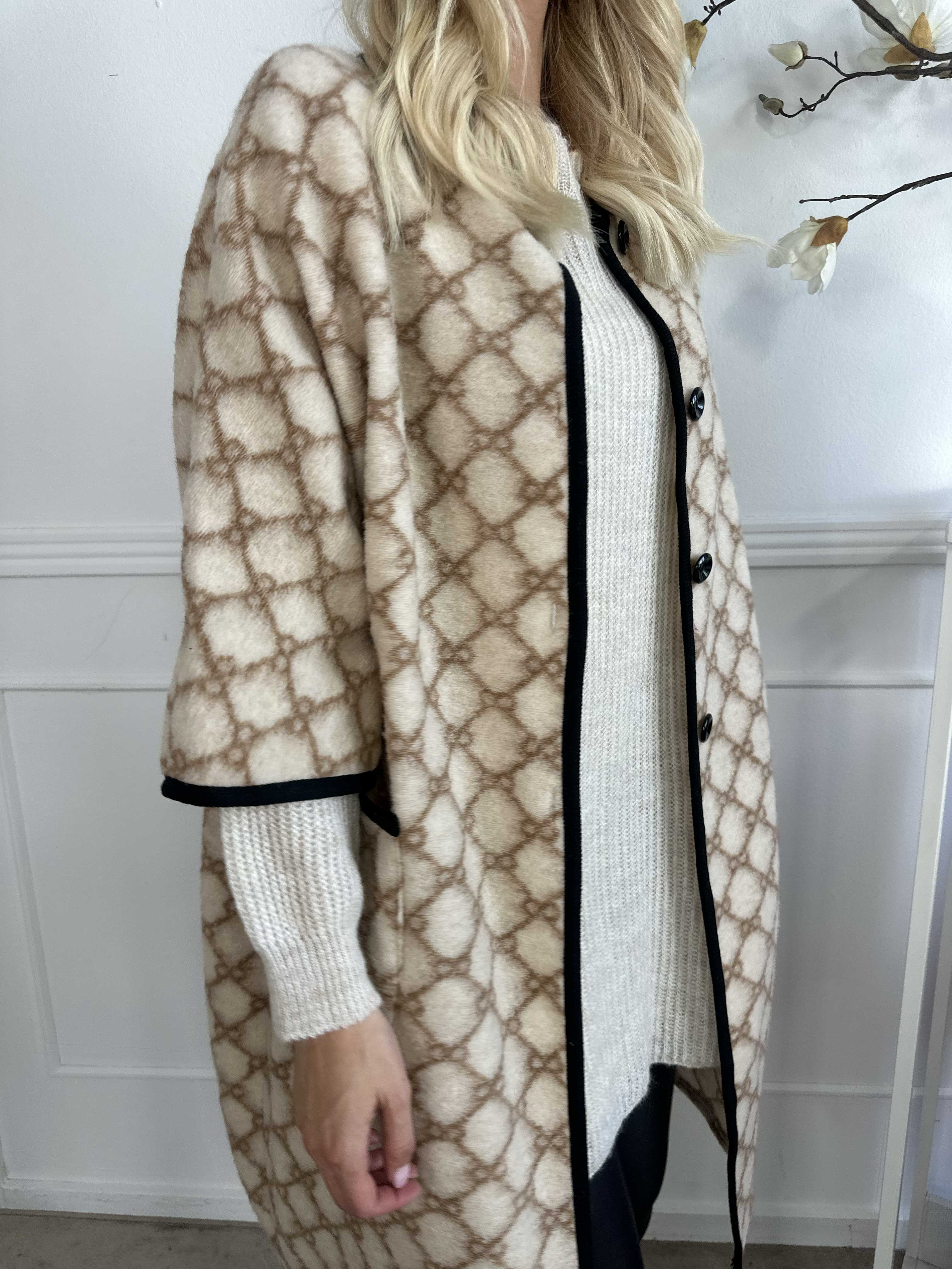 Arianna - Mønstret frakke